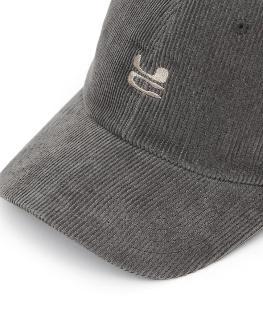 Eondeokeonteulol Autumn/Winter Corduroy Basic Soft Top Logo Ball Cap Unisex Baseball Cap Uc / Classic B B / Cd / Gr