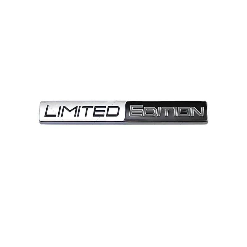 For Audi RS3 3D Raise Metal Limited Edition Logo Car Rear Trunk Front Grille Badge Fender Emblem Badge Sticker for Audi VW Honda Accessories