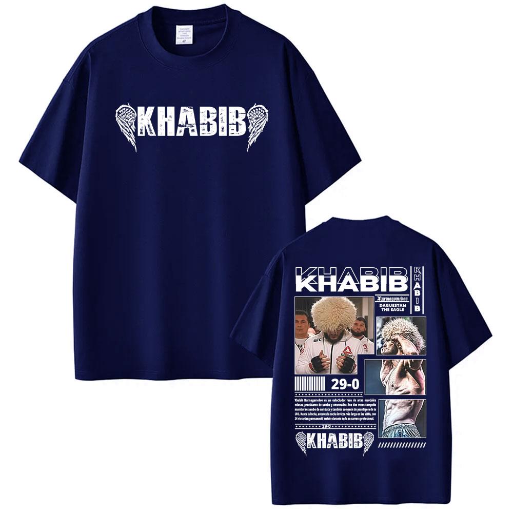 2026 Hot Sale Khabib Nurmagomedov Fighting Graphic T-shirts Men Women Clothing  Harajuku Retro Short Sleeve T Shirt Cotton Loose Oversized T-shirt Top