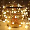 LED Frosted White Outdoor Ball String Lights, New Year & Christmas Decoration, CE & ROHS Certified