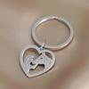Stainless Steel Keychain, Fashionable Personalized Hollow Love Keychain Pendant Jewelry
