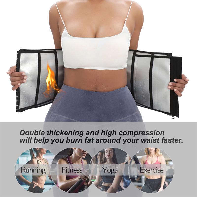 Women's Fitness Tummy Wrap: Sweat-Inducing Waist Support Belt and Cincher Corset for Body Shaping
