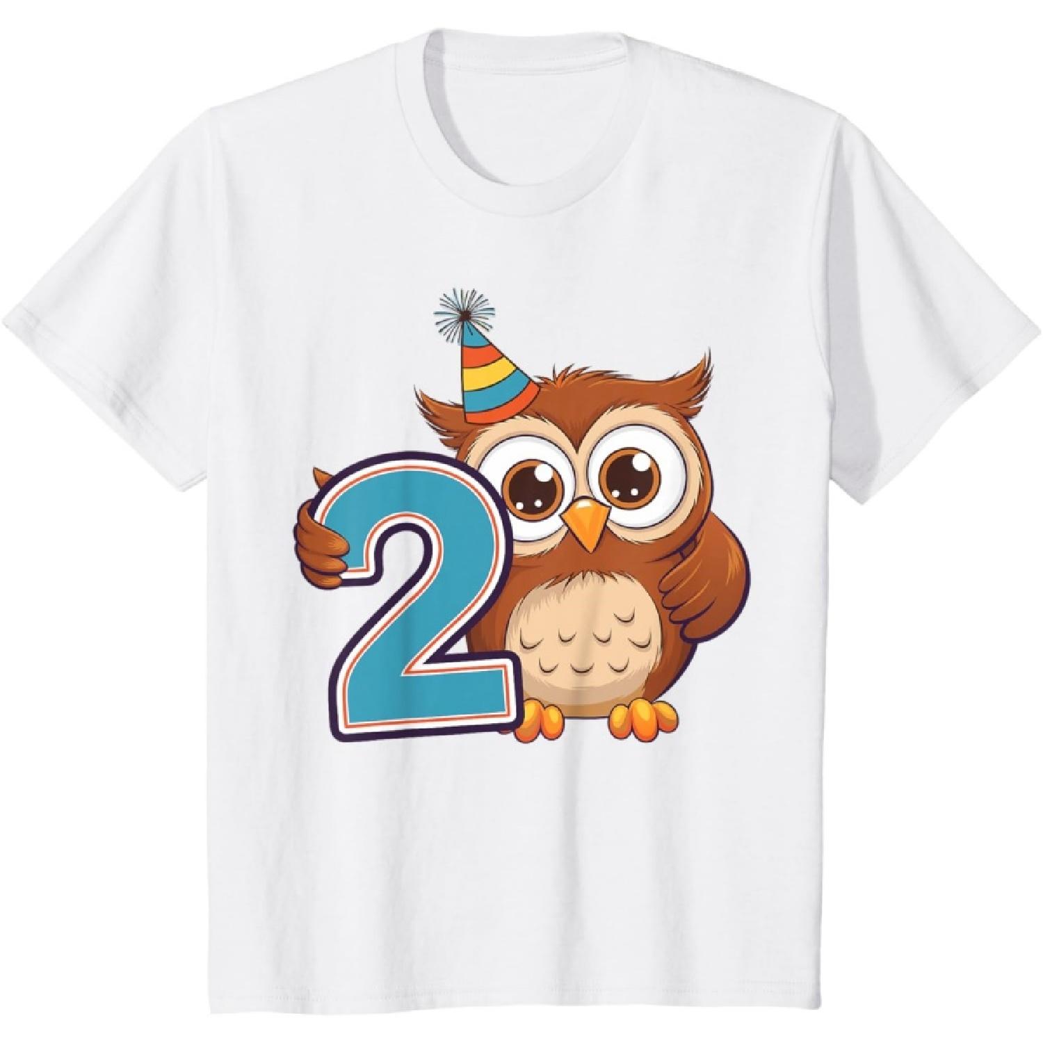 Kids 2nd Birthday Owl Kids T-Shirt S