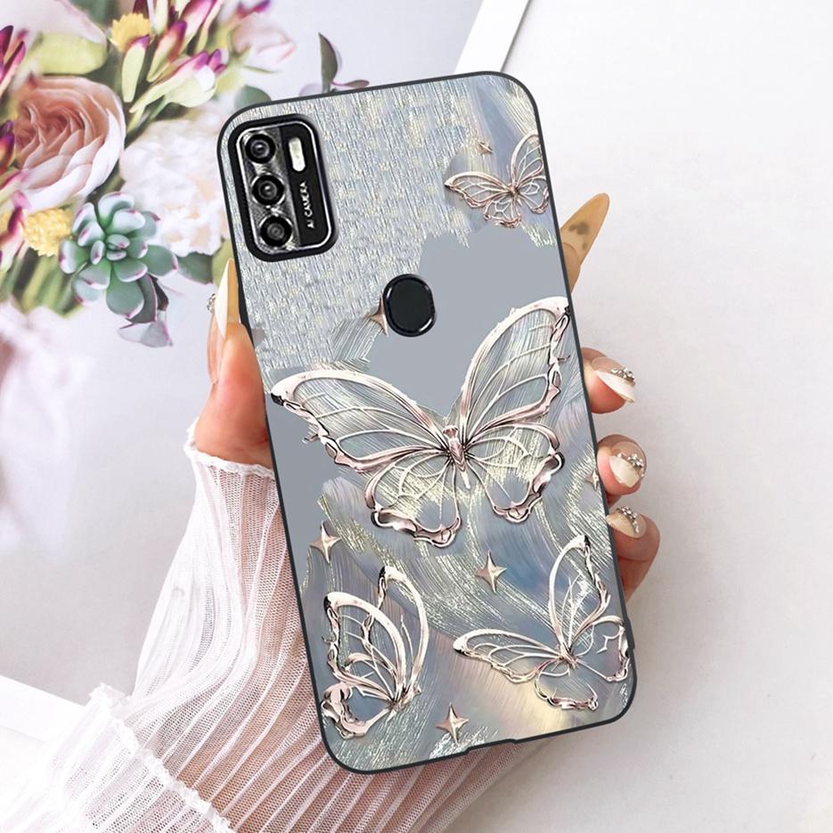 For ZTE Blade A7s 2020 Case A7020 Cute Lion Fashion Painted Cover Soft TPU Matte Phone Case For ZTE Blade A7s 2020 BladeA7s Bags