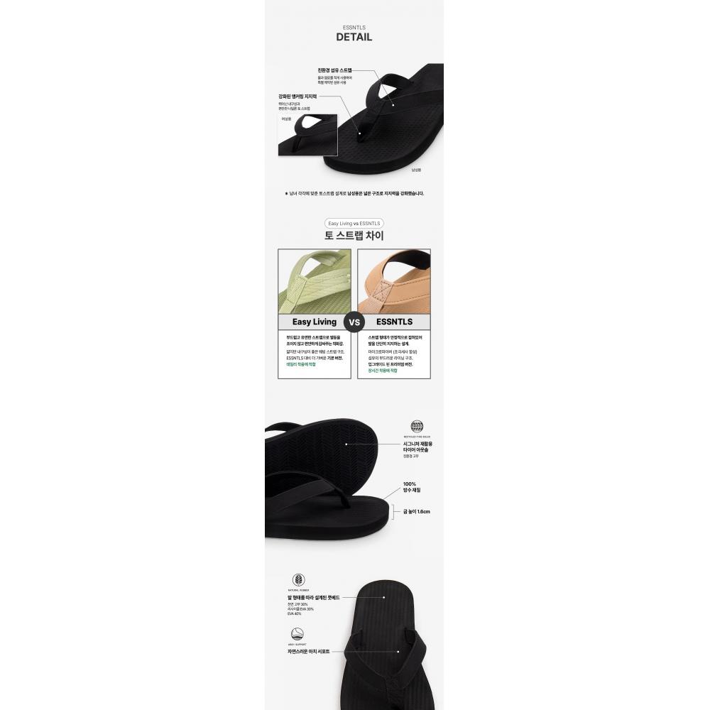 Indosol Black Slipper   Essential Flip Flop