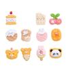5 Stück Glänzende Katzenkekse Serie Harz Flache Rückseite Cabochons Exquisit für Haarspange DIY Schmuck Basteln Dekoration Trend Zubehör