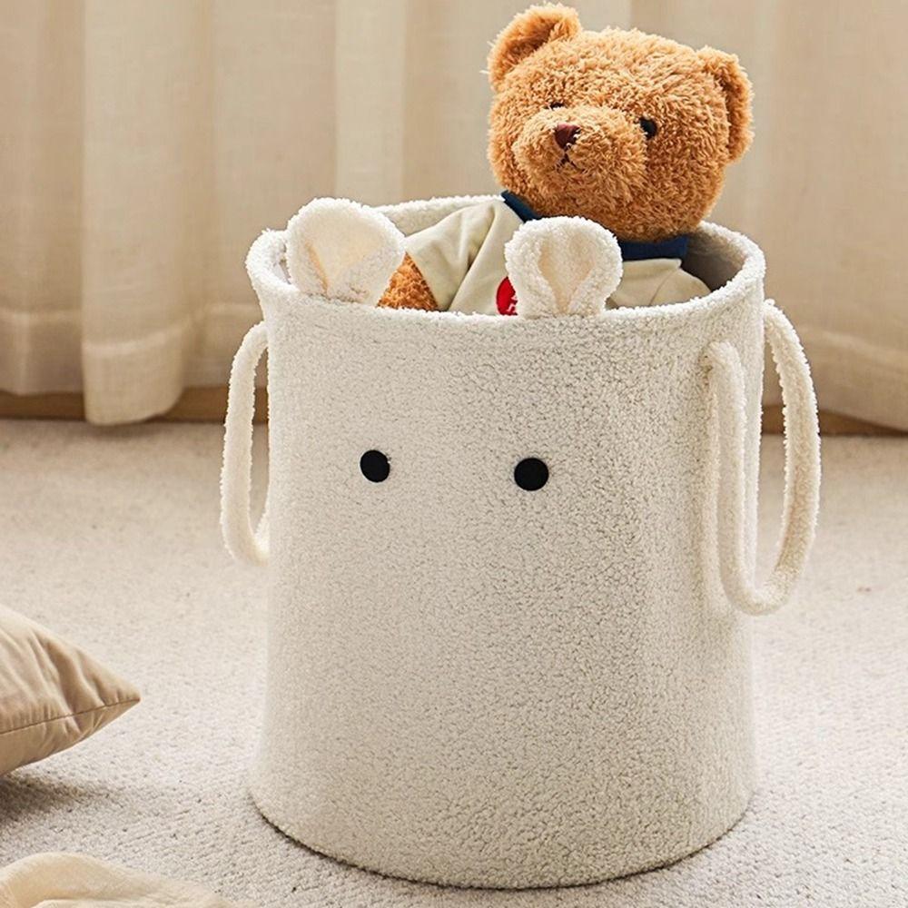 Large Capacity Children Room Storage Basket Soft Plush Storage Basket Living Room