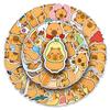 50 Capybara Cartoon Mochi Stickers: Kawaii Waterproof Decorations for Journals, Water Bottles, and Computers