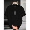 European size Men's T-Shirt -Streetwear Style Short Sleeve Round Neck Summer Casual Tee with Hot Transfer Print Logo