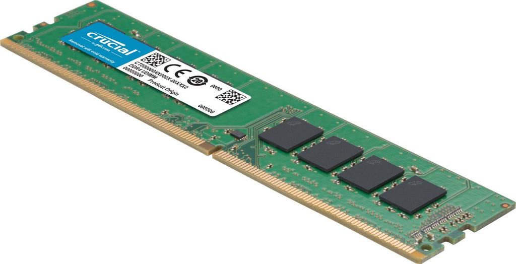 Crucial 16GB Kit(8GBx2)DDR4 3200 MT/s(PC4-25600)CL22 SR X8 UDIMM 288pin CT2K8G4DFS832A