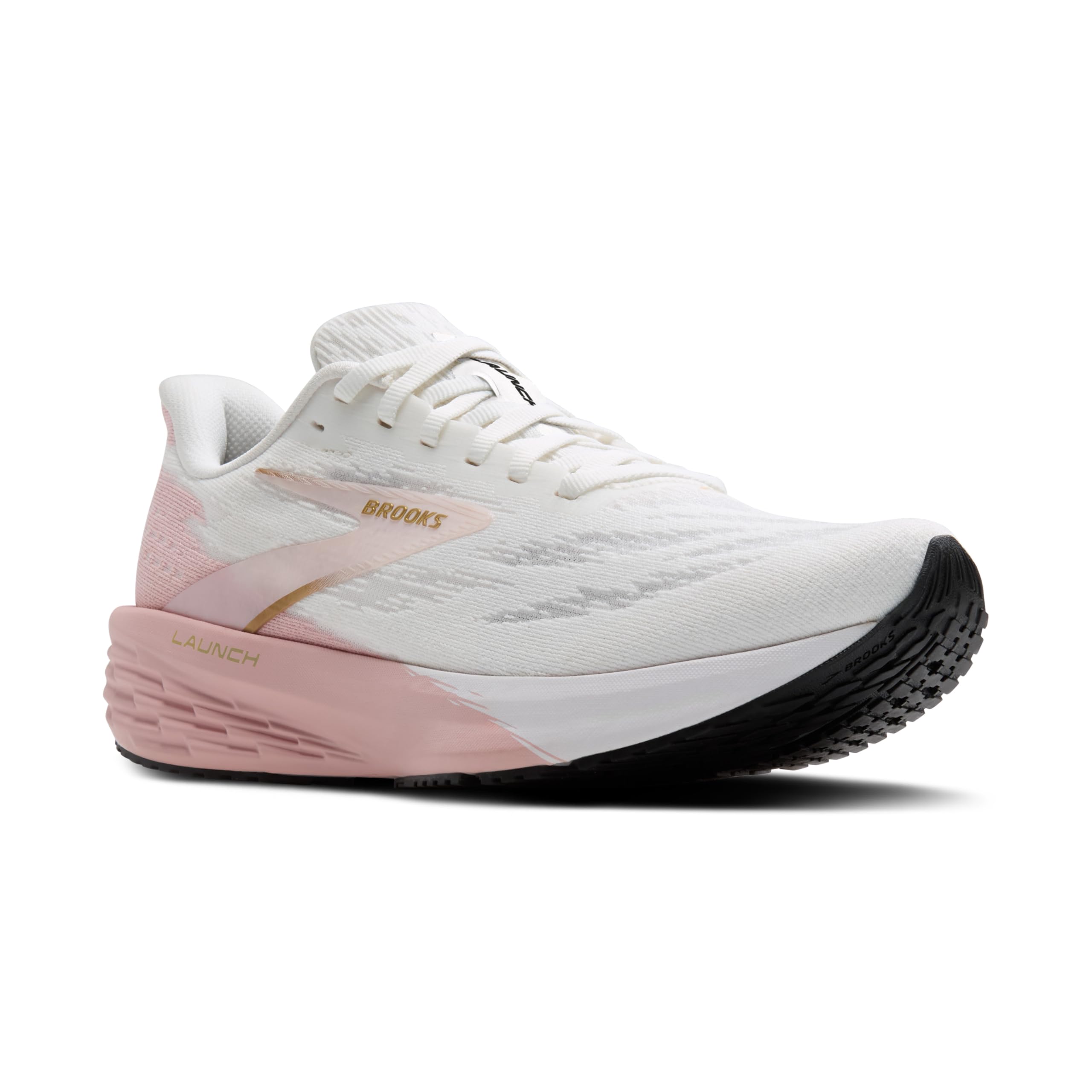 [Brooks] Кроссовки для бега Launch 11, Легкие, Женские, BRW 4392, Белый/Розовый, 25,0 см, Размер B
