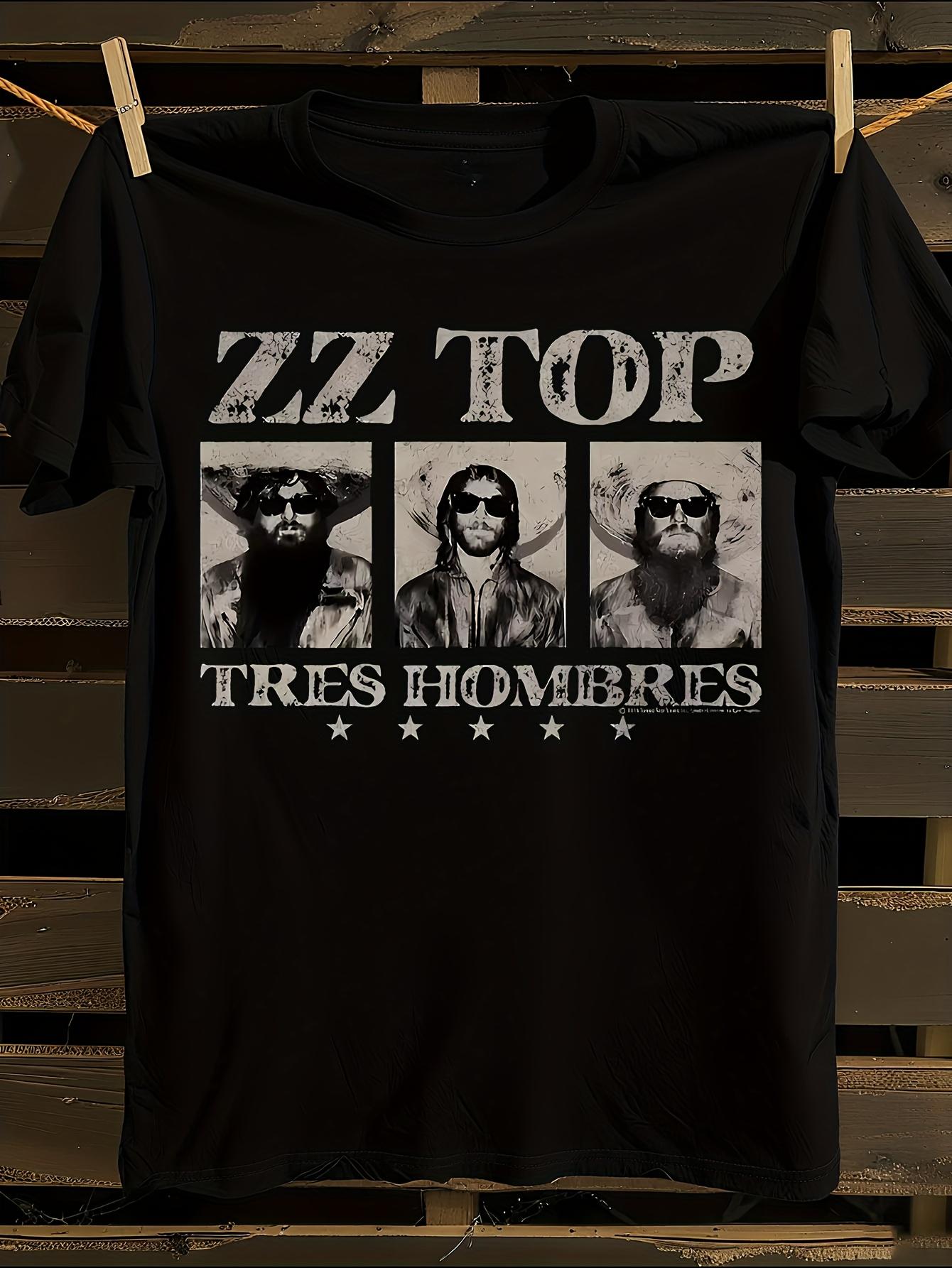 ZZ Top Logo Iconic Members Billy Gibbons/Dusty Hill/Jeff ... XL
