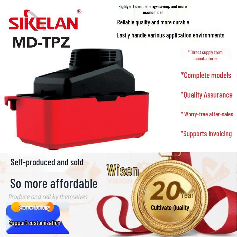 

Condensate Drain Pump for Air Conditioners & Dehumidifiers with Automatic Drainer Function for Condensing Boilers. MD-TPZ-20-230H-1