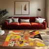 Cozy Modern Abstract Area Rug Non-Slip Indoor Outdoor Doormat Home Decor Floor Mat Living Room Bedroom Accent Rug Stylish Design