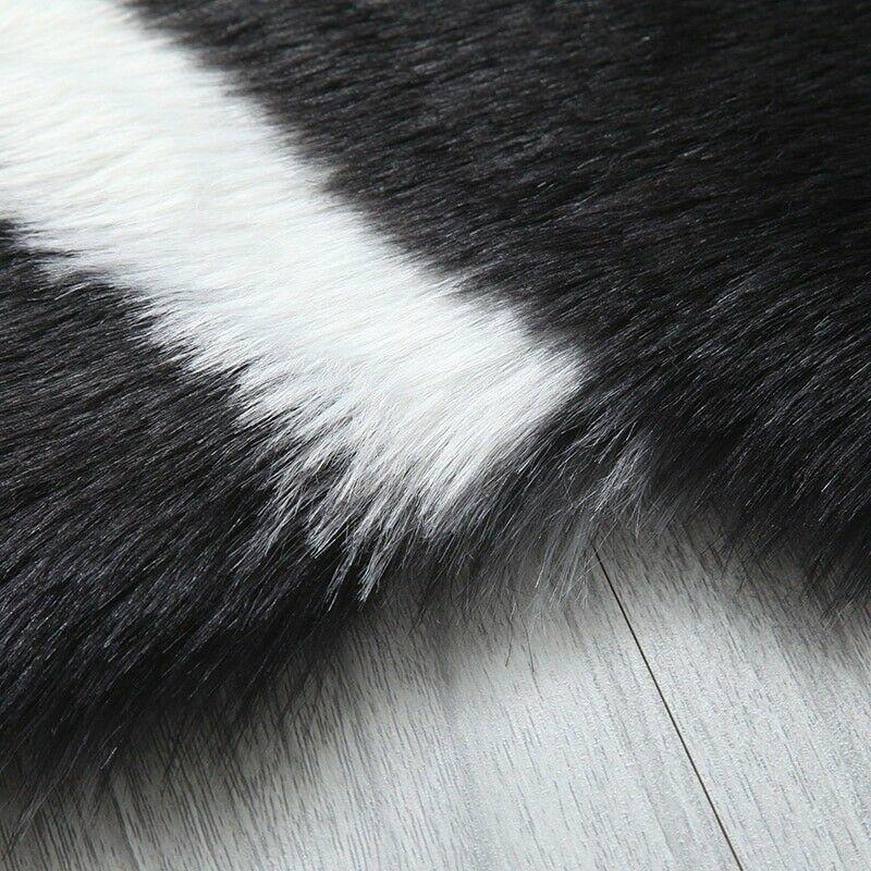 Faux Fur Rug Long-haired Panda Koala Animal-shaped Carpet Mats Living Room Bedroom Rug