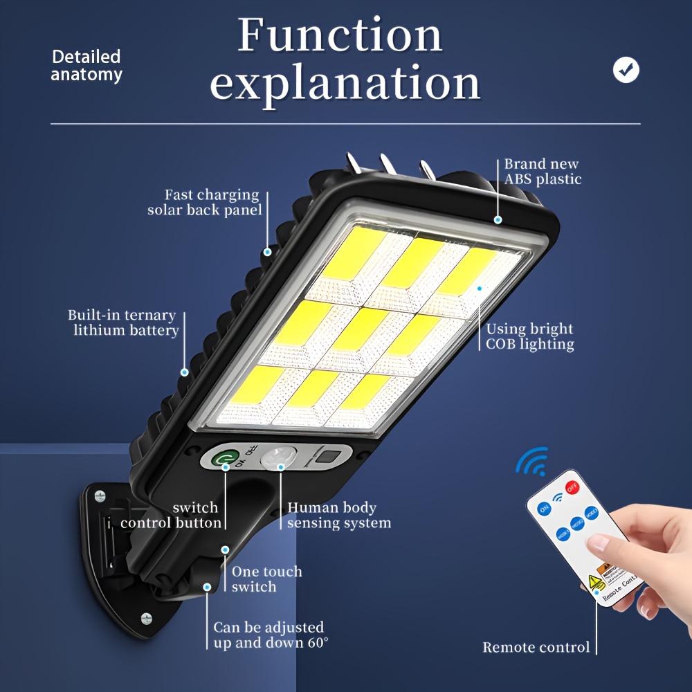 Intelligent LED solar light outdoor sensing wall light 3-mode light control decorative garden safety lighting suitable for courtyards and villas