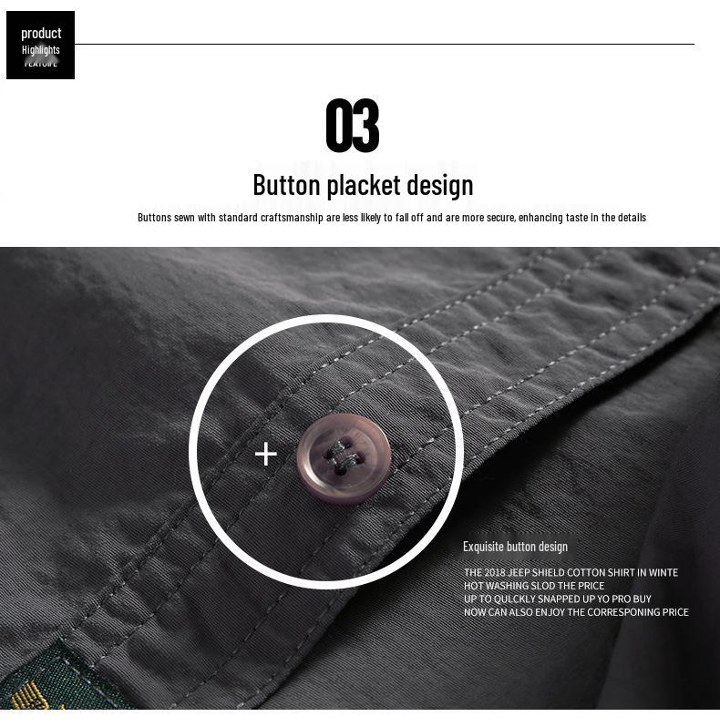 Herren Sommer Schnelltrocknend Kurzarm Übergröße Locker Arbeitskleidung Hemd 102