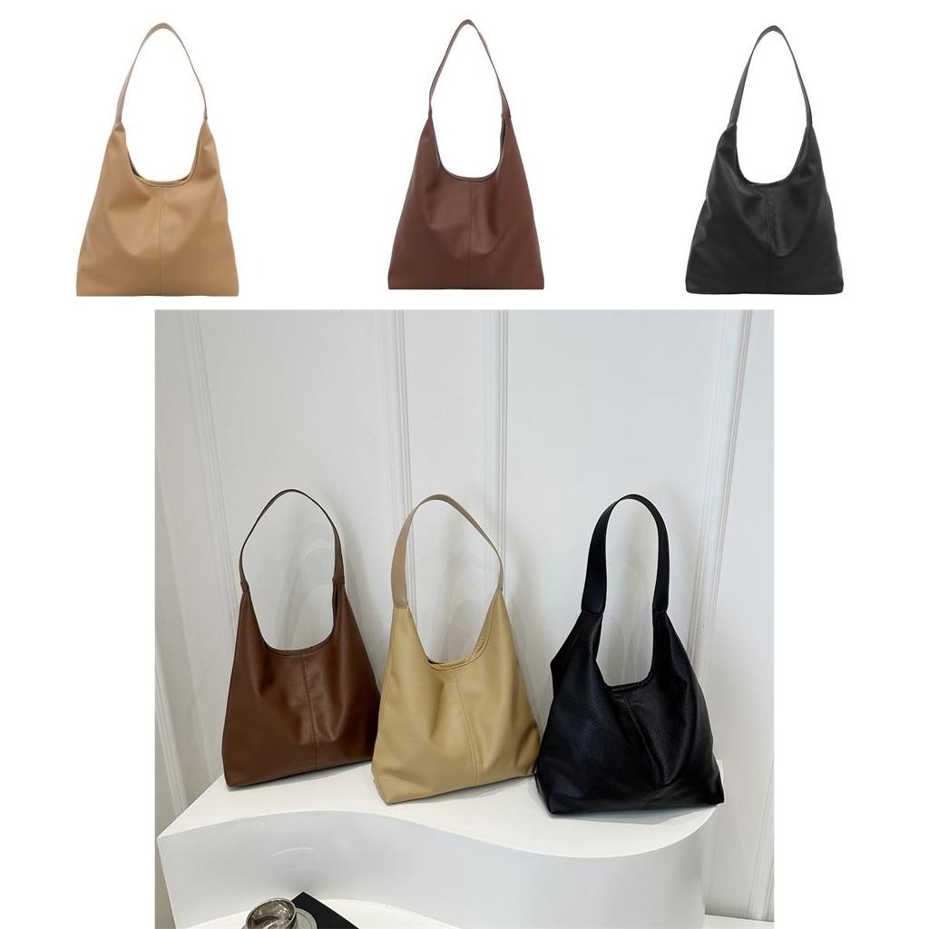Fashionable Everyday Tote Bag For Women Spacious And Stylish Pu Bag Available In Black Khaki Brown