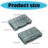 Plastic Tool Parts Box Storage Screw Box Tool Classification Electronic Drill Bit Accessories Thickened Grid Box