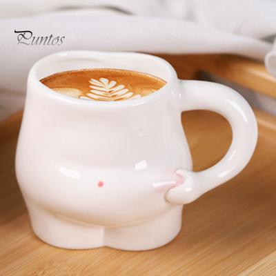 Fat Belly Coffee Mug 320ml Cute Ceramic Mug Funny Handmade Breakfast Tea Cups Novelty Tableware Housewarming Holiday Gifts
