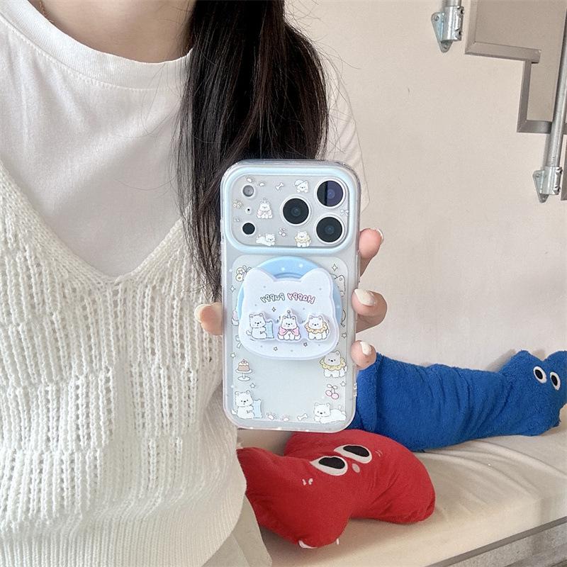 Cartoon West Highland White Terrier Magnetic Phone Case for iPhone 17 / 16 Pro Max / 15 / 14