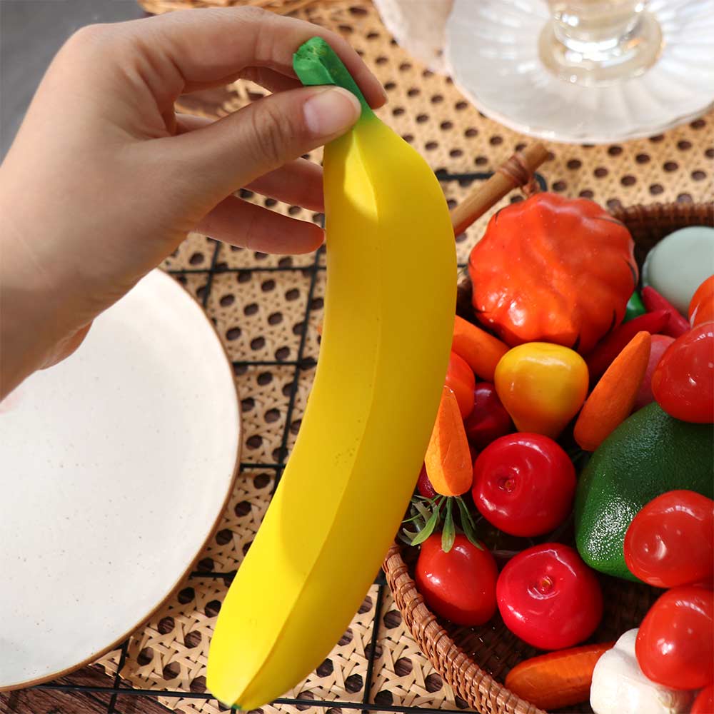 Simulation Banana Soft Squishy Banana Slow Rising Banana Squeeze Toy Slow-rebound Banana Toy Gifts