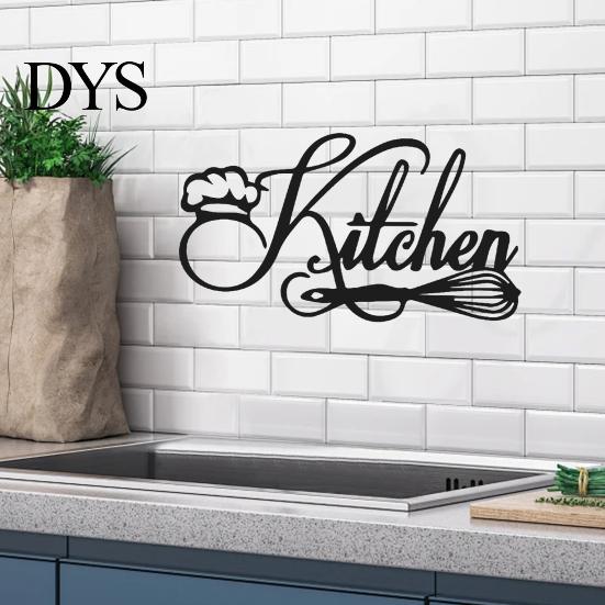 Kitchen Wall Decals Minimalist Stickers, Waterproof PVC with Handwritten Chef Hat Removable Murals And Egg Beater Design, Modern Stickers for