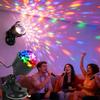 7 Colors Strobe Light USB+suction Cup Installation with Remote Control Disco Ball Lamps for Home Room Parties Car Ambient Light