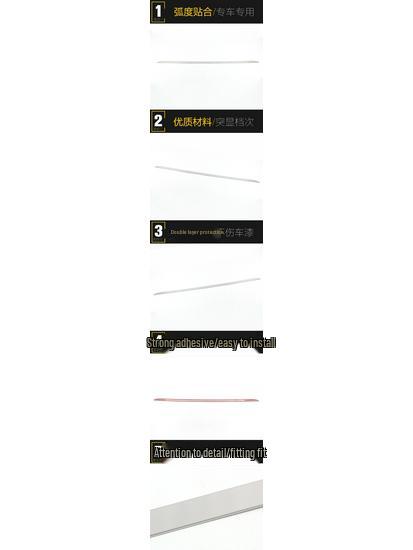 Hozon 21 Neta V Tailgate Trim & Bumper Anti-Scratch Bright Sticker