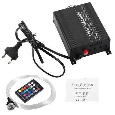 16W RGBW LED Fiber Optic Ceiling Decor Kit Light Engine with Cables Remote Controller