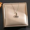 Women's Silver Titanium Steel Necklace with Micro-Inlaid Zircon - Elegant, Durable Clavicle Chain Jewelry
