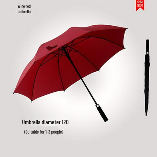Large Automatic Dual-Use Umbrellas: Sun & Rain Protection with Long Handle and Black Glue for Sun Blocking