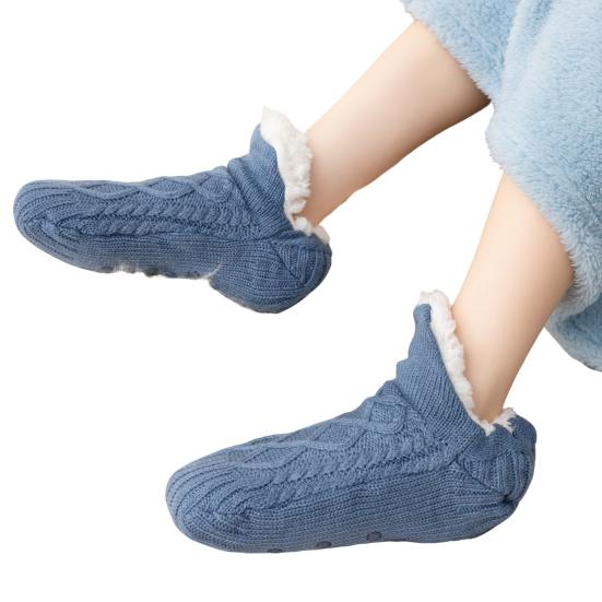 1 Pair Unisex Floor Socks Thickened Design Warm Anti-Slip Socks