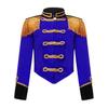 Kids Girls Ringmaster Jacket Costume Long Sleeve Fringe Tassel Shoulder Jacket Coat Circus Tailcoat Halloween Cosplay Dress Up