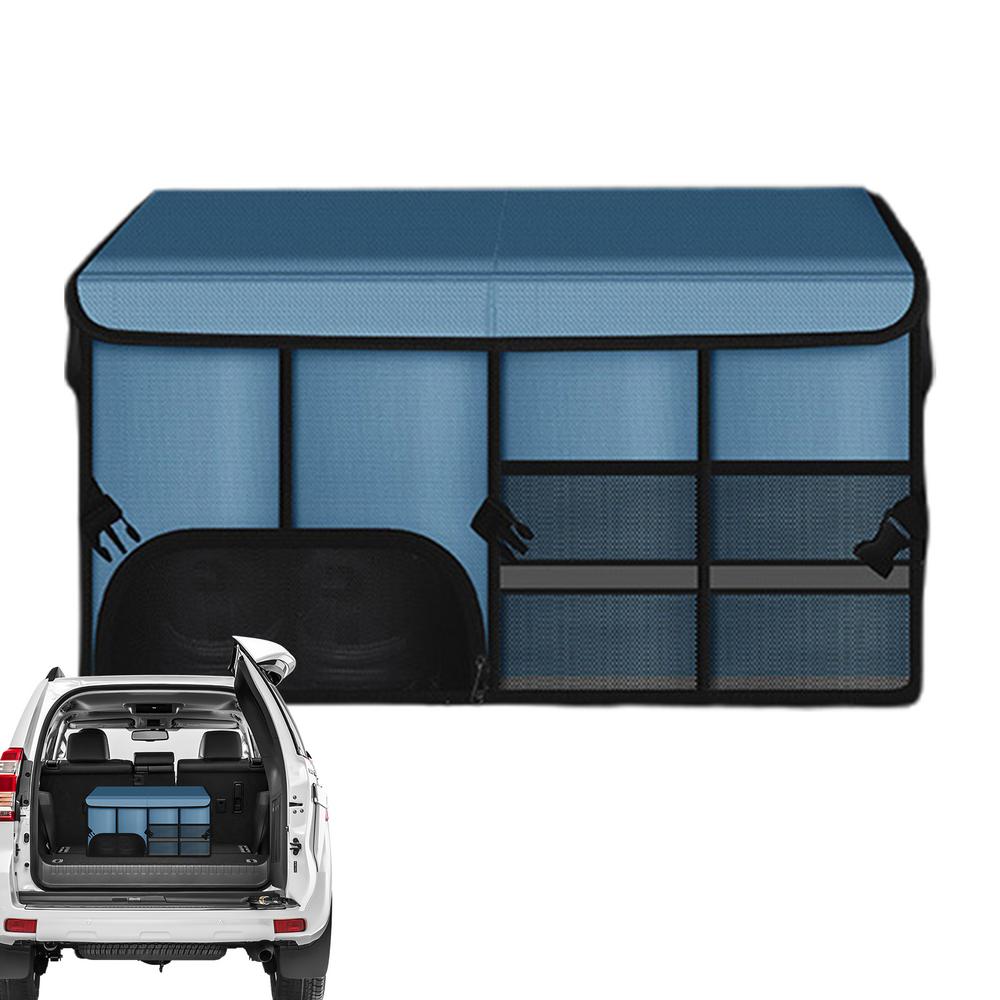 Car Trunk Storage Box Foldable Large Capacity Storage Box Portable Storage Box With Handle Oxford Cloth Organizer For Outdoor