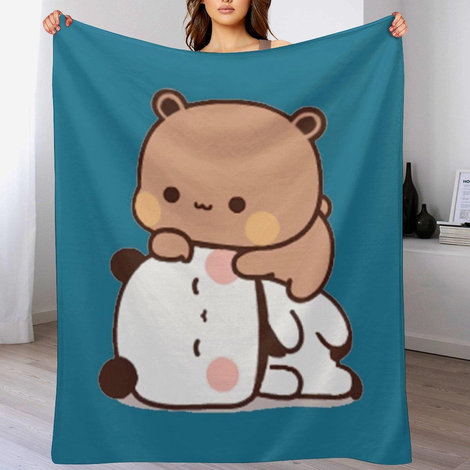 

Cute Dudu Is Laying On The Sleeping Bubu Throw Blanket Cozy Light Blanket for Travel Camping Picnic 102x76cm(40x30in)