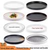 Melamine Round Dinner Plate for Steak and Western Cuisine - Restaurant-Grade, Imitation Porcelain, Ideal for Barbecue and Commercial Use.