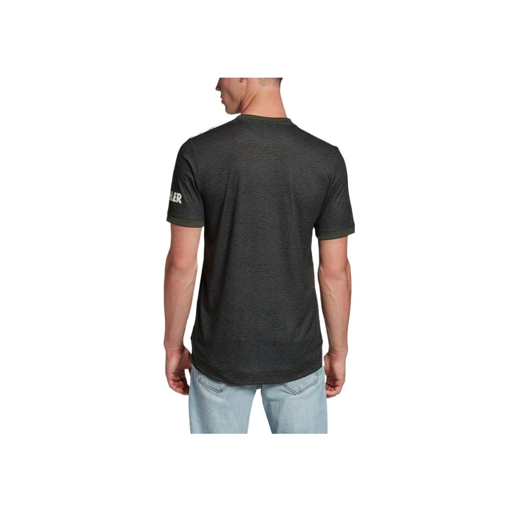 Adidas Striped Logo Performance T-Shirt Soccer Kit Player Edition Away Men Sports Jersey Green EE2377