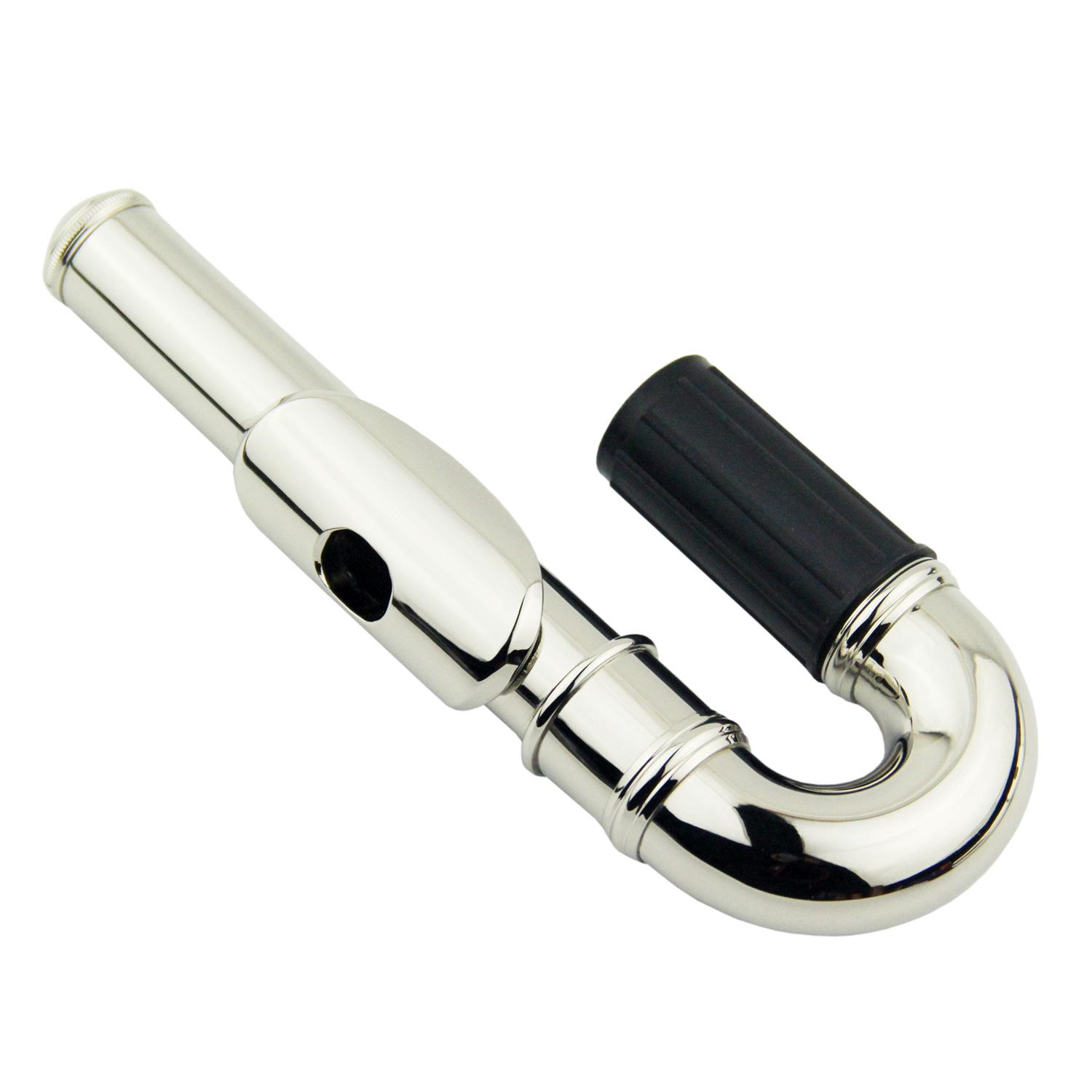 

Silver-Plated Flute Mouthpiece and Curved Head Accessory