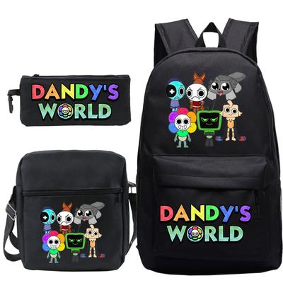 Game Dandy's World Peripheral Printed Backpack Elementary and Secondary School Bag Combination Set