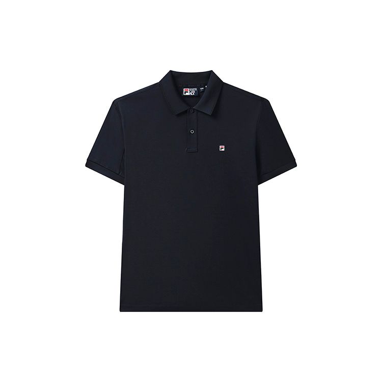 

FILA Logo Print Casual Knit Short Sleeve Polo Shirt Men Polo Shirts Legendary-Blue F11M328109FNV L