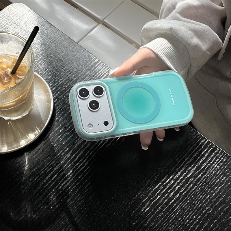 Frosted Gradient Magnetic Phone Case for iPhone 14/13 - Apple 17/16/15 PRO MAX Anti-Fall Compatible