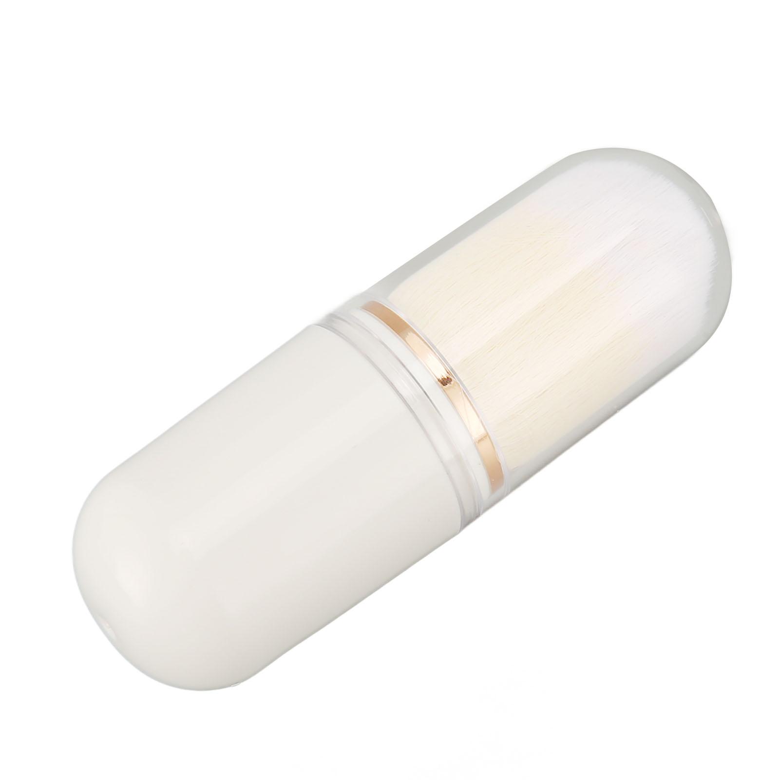 

Retractable Makeup Brushes Portable Dense Small Compact Loose Powder Brush with Cover for Travel