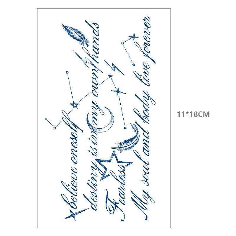 Emmy Herbal Gradual Change Water Transfer Simulation Can Not Wash Off Semi-Permanent Bow Deer Head Dream Catcher Tattoo Sticker