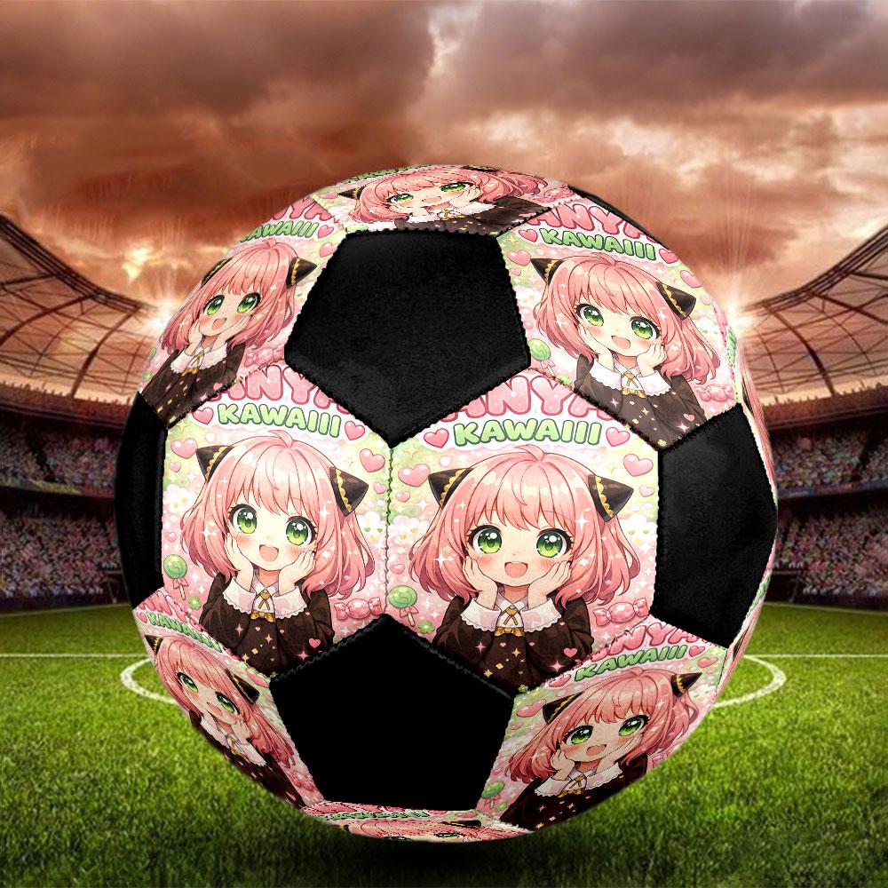 1pc SPY FAMILY Soccer Ball Size 5 Indoor Soccer Ball Fashion Colorful Backyard Game - Great For Sports Fans Gift HE43