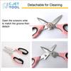 Tool Washable Scissors Kitchen Scissors Disassembleable Blades Fully Washable Scissors Stainless Steel Blades Powerful Ideal for Disassembling Plastic