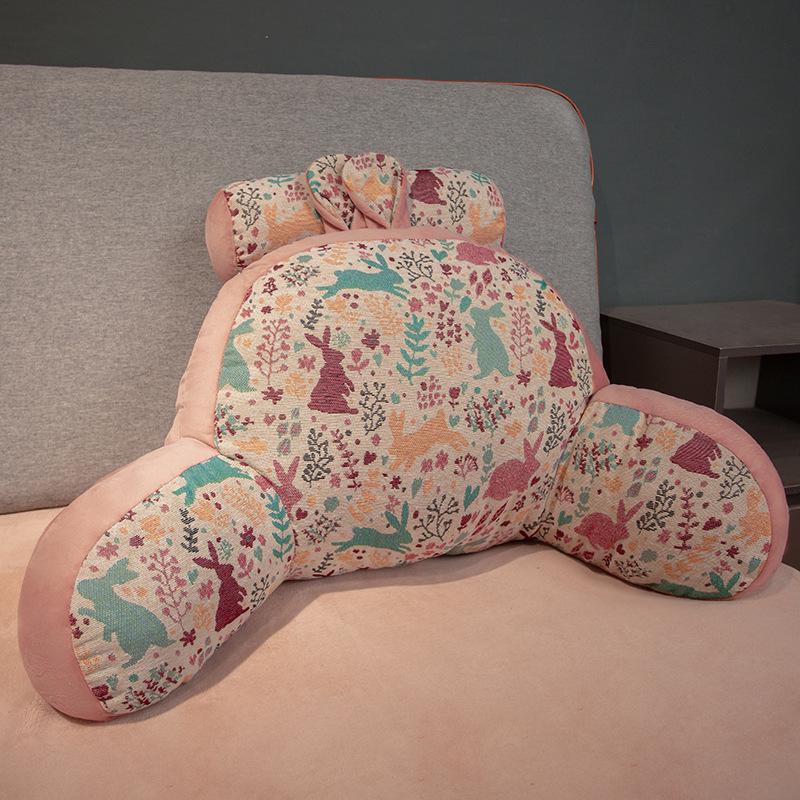 Retro Style Headboard Cushion: Soft Lumbar Support Pillow for Bed & Sofa