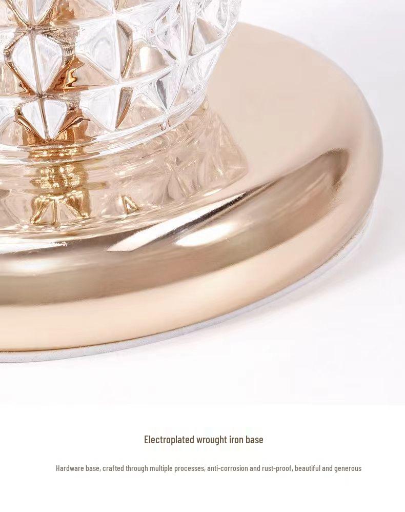Luxury Crystal Touch Table Lamp for Bedroom - High-End Bedside Atmosphere Light