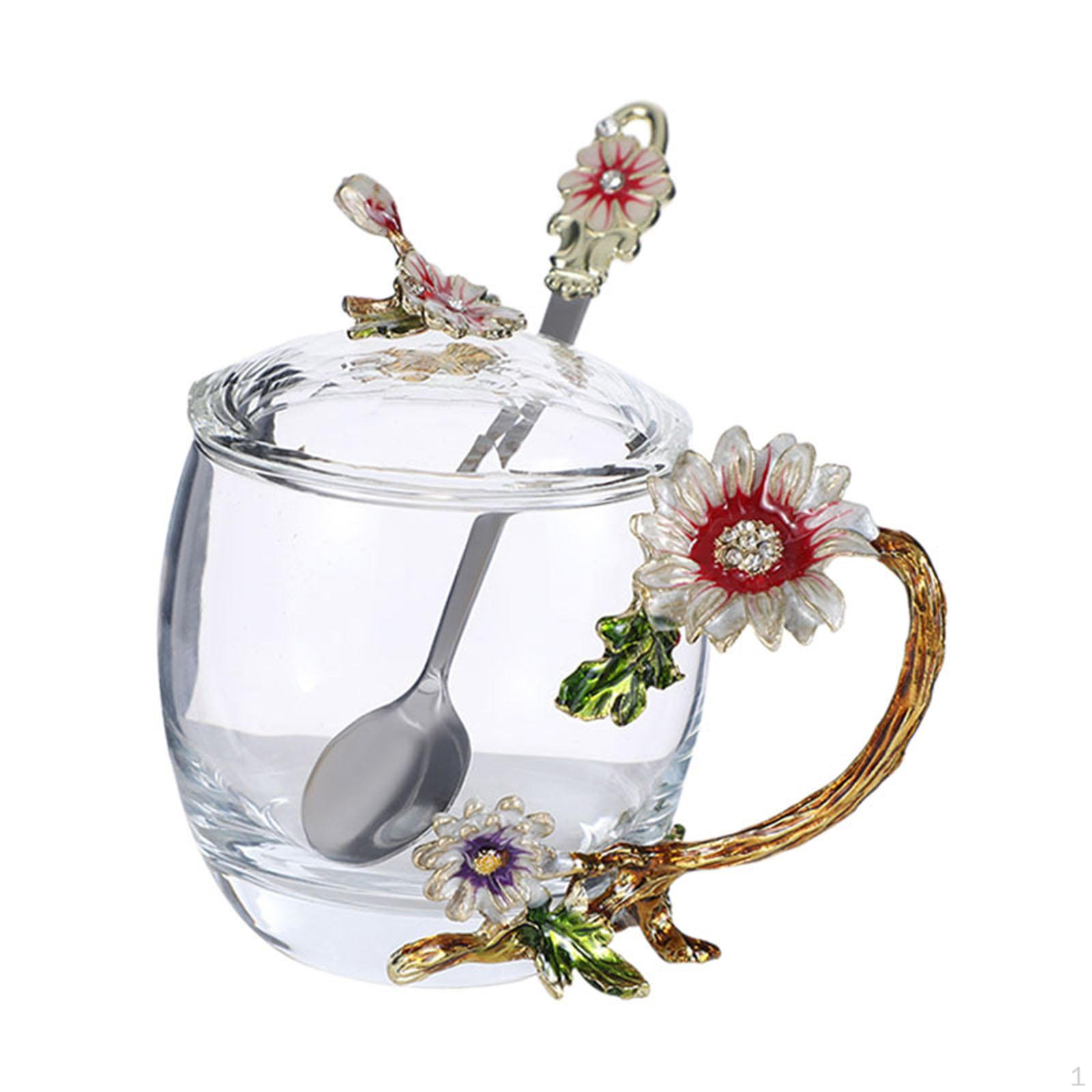 

Эмалированная чашка для чая, стеклянная чашка для воды, молока, кружка с крышкой, ложка для женщин, учителя, жены