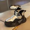 Winter velvet thickened down cloth waterproof snow boots large cotton warm cotton shoes non-slip high top
